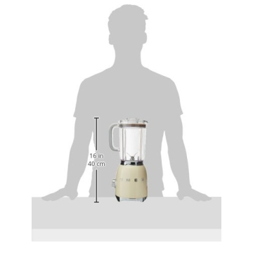 Smeg 50s Style Blender Cream 48 Ounces Retro Design