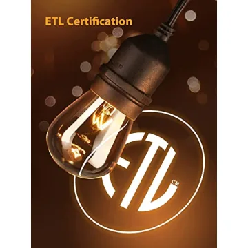Addlon 48FT Outdoor String Lights with 18 Edison Bulbs