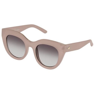 Shop Le Specs Air Heart Sunglasses in Oatmeal Color
