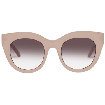 Shop Le Specs Air Heart Sunglasses in Oatmeal Color