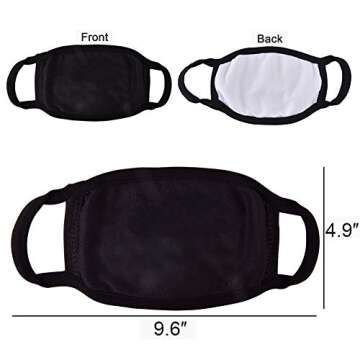 CIKIShield 6 Pack Random Pattern Anime Unisex Blend Anti Dust Face Black for Man Woman Kids (Only fit Over 10 Years Old)