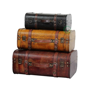 Vintiquewise 3-Piece Vintage Style Luggage Set - Colorful & Stylish