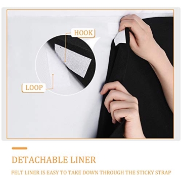 RYB HOME Soundproof Blackout Thermal Curtains 3 Layers