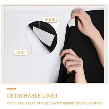 RYB HOME Soundproof Blackout Thermal Curtains 3 Layers