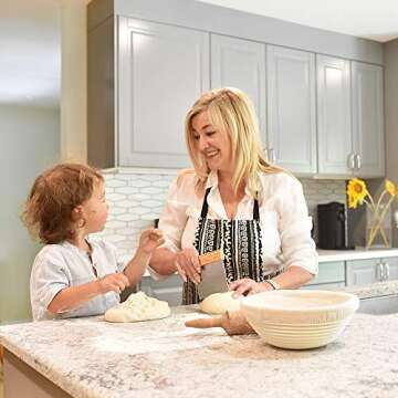 Baking & Beyond Banneton Basket, Bread Proofing Basket Set (9 inch), Bread Banneton Proofing Basket, Brotform, Proofing Baskets for Sourdough, Sourdough Banneton Basket, Sourdough Basket Starter Kit