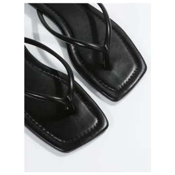 GORGLITTER Women's Thong Flat Sandals for Stylish Comfort