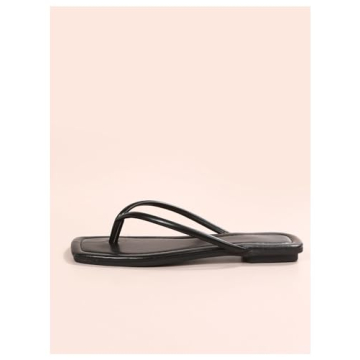 GORGLITTER Women's Thong Flat Sandals for Stylish Comfort