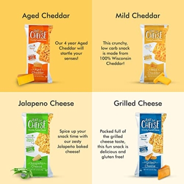 Just The Cheese Snack Bars - Crunchy Low Carb Bars