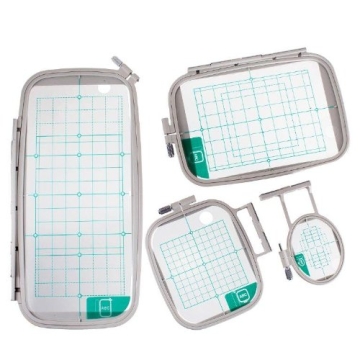 4-Piece Hoop Set for Brother Embroidery Machines