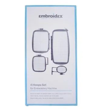 4-Piece Hoop Set for Brother Embroidery Machines