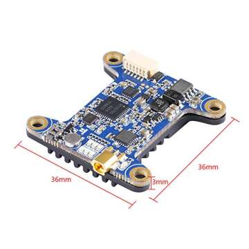 iFlight The Force Long Range 5.8G 48CH Pit/25mW/200mW/400mW/800mW/1000mW Switchable VTX FPV Video Transmitter Support OSD Frequency and Power Tuning for Long Range FPV Quadcopter Drone