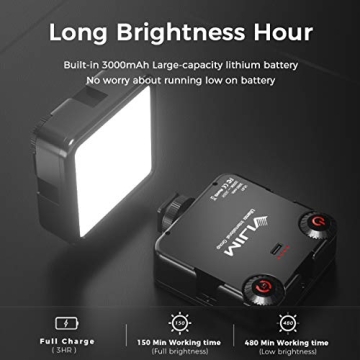 VL-81 LED Video Light Portable Dimmable CRI95+ for DSLR GoPro