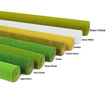 CP138 Artificial Model Grass Mat Trains Grass Green 40 x 100cm or 15.7"x 39"for Decoration Craft Scenery Model DIY