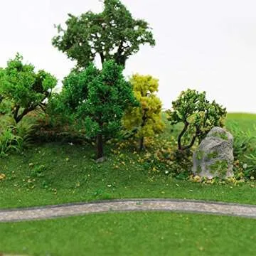 CP138 Artificial Model Grass Mat Trains Grass Green 40 x 100cm or 15.7"x 39"for Decoration Craft Scenery Model DIY