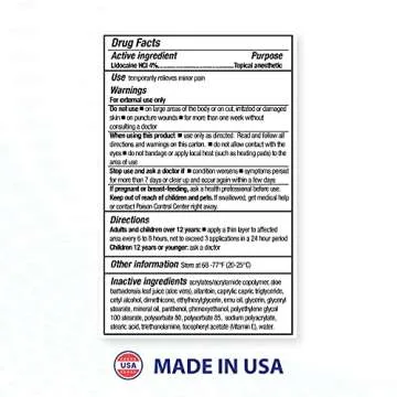 Blue Emu Lidocaine Numbing Cream Pain Relief, 2.7 oz (1 Pack)