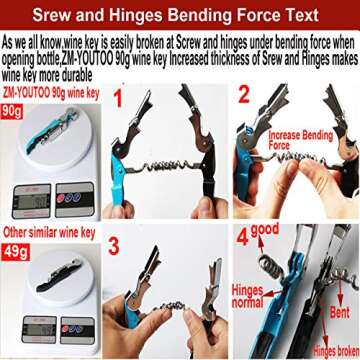 Professional Wine Openers 3-Pack for Bartenders and Enthusiasts