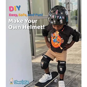 Simply Kids Helmet with DIY Stickers for Age 2-8
