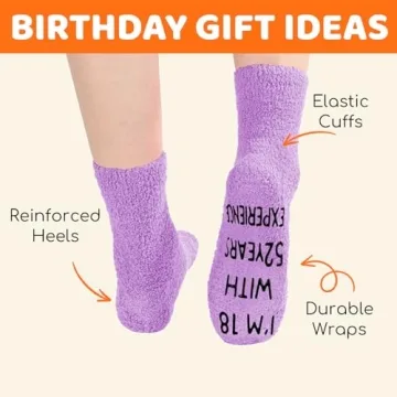 Cozy Fuzzy Socks - Happy 70th Birthday Gifts for Women