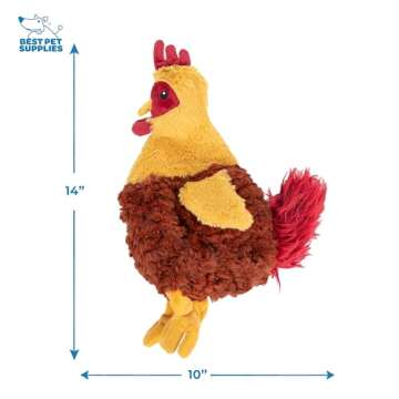 Best Pet Supplies Chicken Crinkle Plush Dog Toy