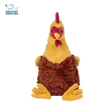 Best Pet Supplies Chicken Crinkle Plush Dog Toy