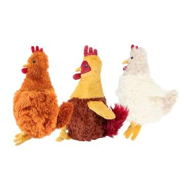 Best Pet Supplies Chicken Crinkle Plush Dog Toy