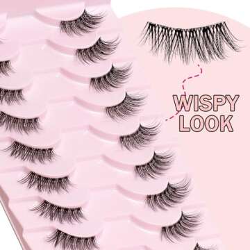 Ahrikiss Half Lashes - Natural Look 10 Pairs Cat Eye Lashes