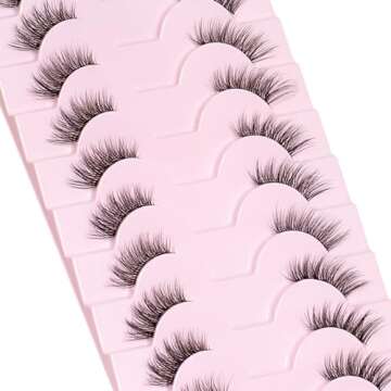 Ahrikiss Half Lashes - Natural Look 10 Pairs Cat Eye Lashes
