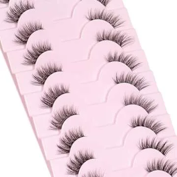 Ahrikiss Half Lashes - Natural Look 10 Pairs Cat Eye Lashes