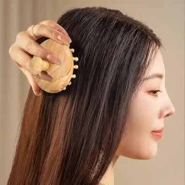 NOLITOY Wooden Scalp Massager for Spa-Like Relaxation
