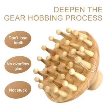 NOLITOY Wooden Scalp Massager for Spa-Like Relaxation