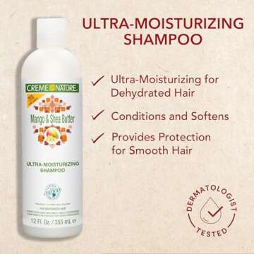 Ultra Moisturizing Mango & Shea Butter Shampoo for Dry Hair