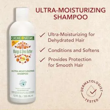 Ultra Moisturizing Mango & Shea Butter Shampoo for Dry Hair