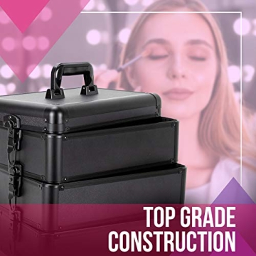 Ver Beauty Professional Rolling Makeup Train Case - Heavy Duty