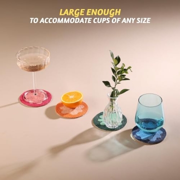 Elegant Folkulture Beaded Wine Coasters for Every Occasion