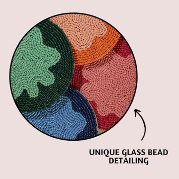 Elegant Folkulture Beaded Wine Coasters for Every Occasion