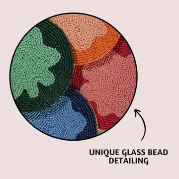 Elegant Folkulture Beaded Wine Coasters for Every Occasion