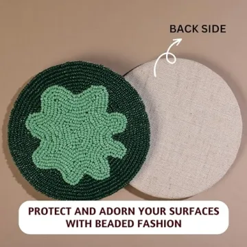 Elegant Folkulture Beaded Wine Coasters for Every Occasion