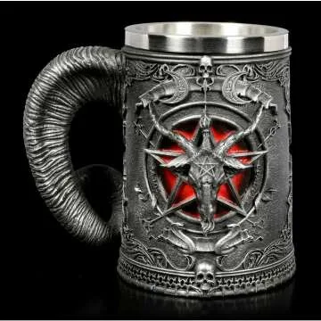 Baphomet Beer Mug - Unique Medieval Home Decor