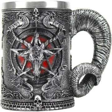 Baphomet Beer Mug - Unique Medieval Home Decor