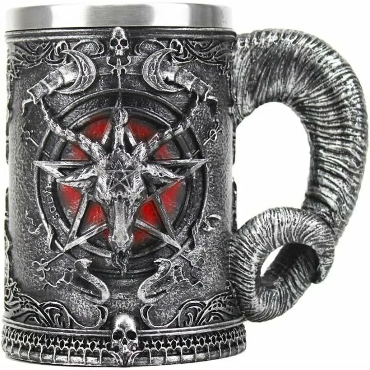 Baphomet Beer Mug - Unique Medieval Home Decor