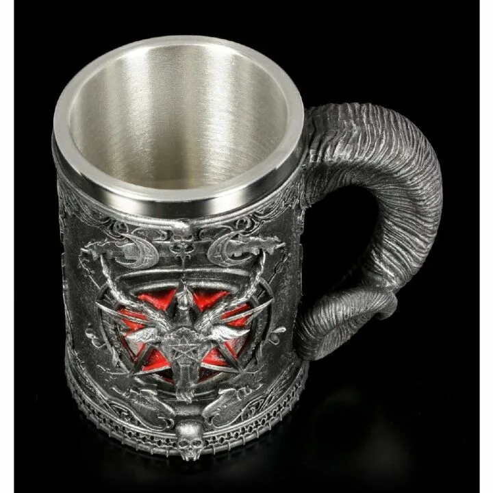 Baphomet Beer Mug - Unique Medieval Home Decor