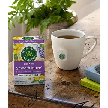 Traditional Medicine Smooth Move Laxative Tea 16 Count Tea Bags Pack of 2