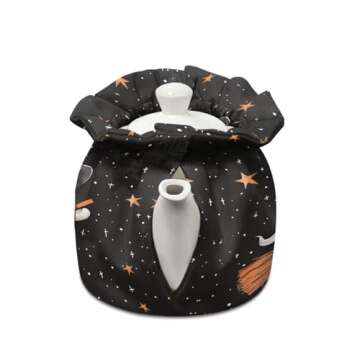 Generic Cute Ghost Teapot Dust Cover Insulated Breakfast Pot Kitchen Tea Cosy Tea Cozies with Cotton...