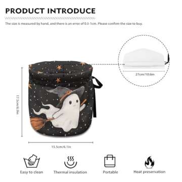 Generic Cute Ghost Teapot Dust Cover Insulated Breakfast Pot Kitchen Tea Cosy Tea Cozies with Cotton Keep Warm for Dining Room Coffee Table Desktop Decoration