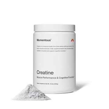 Momentous Creatine Monohydrate Powder - Creapure Creatine Powder Supports Strength, Lean Muscle, & R...