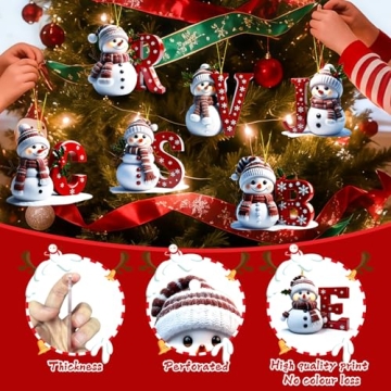 Personalized Snowman Christmas Ornaments for Holiday Cheer