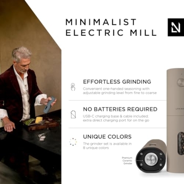 LARS NYSØM Electric Salt and Pepper Grinder Set