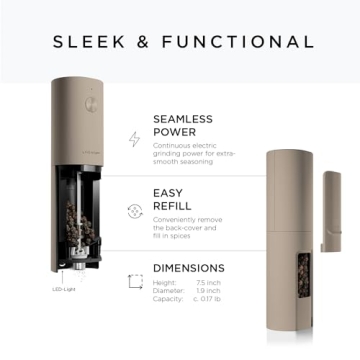 LARS NYSØM Electric Salt and Pepper Grinder Set