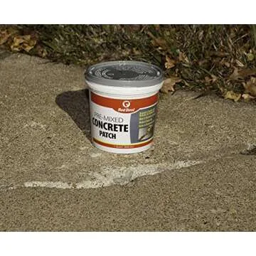 Red Devil 0644 Pre-Mixed Concrete Patch, 1 Quart, Pack of 1, Gray