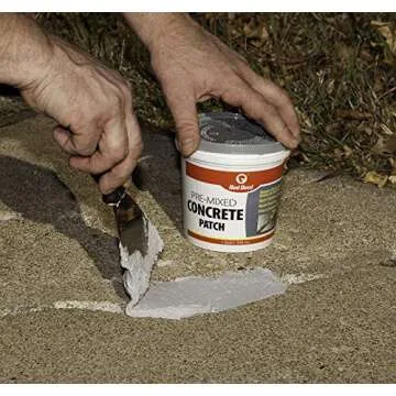 Red Devil 0644 Pre-Mixed Concrete Patch, 1 Quart, Pack of 1, Gray